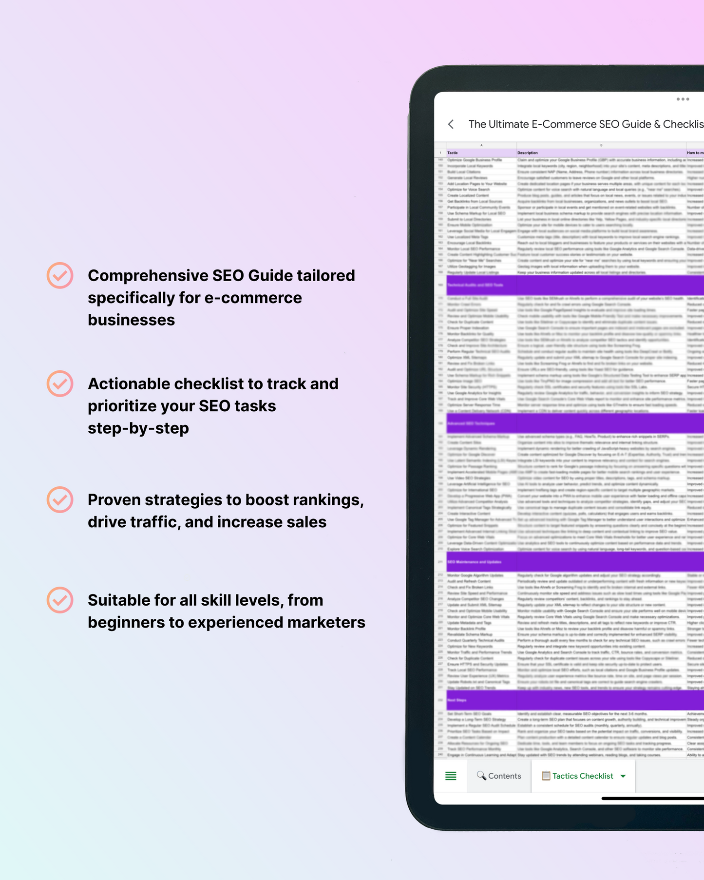 Ecommerce SEO Checklist & Toolkit: rank higher and drive more traffic