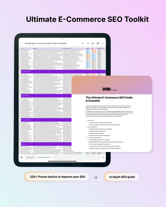 Ecommerce SEO Checklist & Toolkit: rank higher and drive more traffic