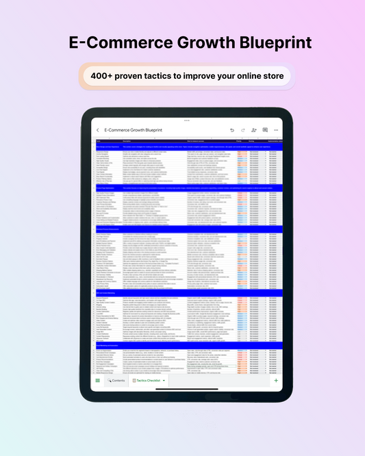 Ecommerce Growth Blueprint: 400+ proven tactics to boost sales and conversion